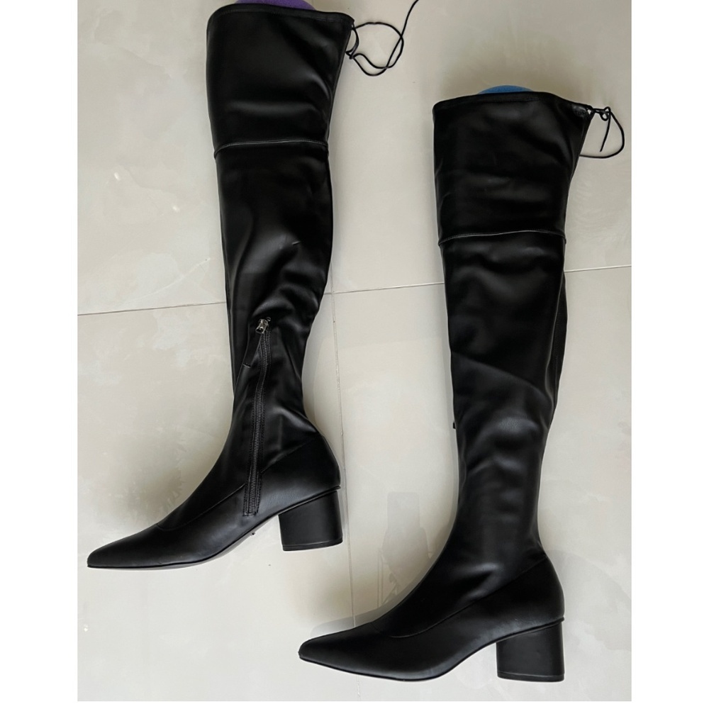 NWT | MANGO Over-the-Knee Wide Calf Boots | Sz 9